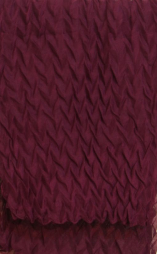 Burgundy Crinkle Hijab