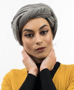 Maxi Plain Hijab - Grey - Hidden Pearls