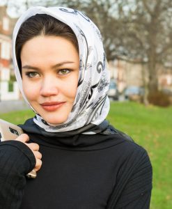 Turkish Hijab Black & White