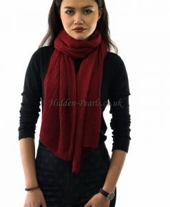 Crinkle Scarf - Cardinal Red