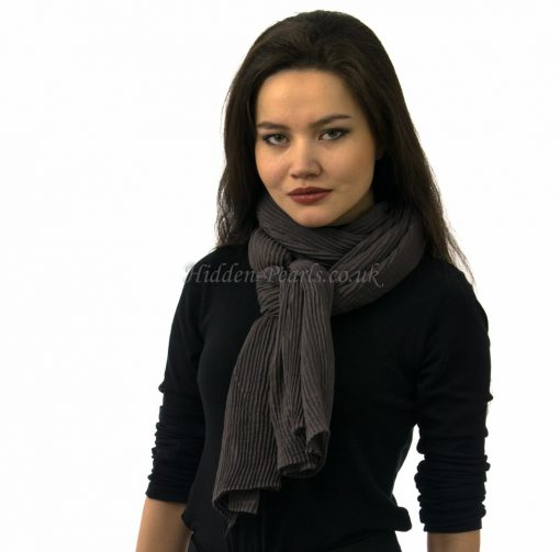 Crinkle Scarf Grey