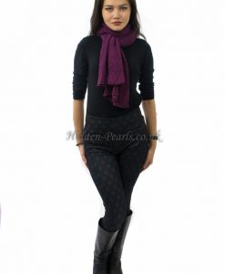 Crinkle Scarf Plum 3