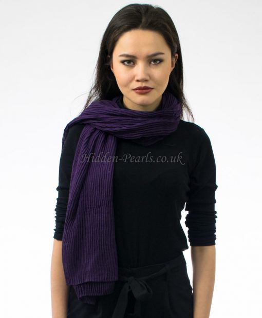 Crinkle Scarf Violet 2