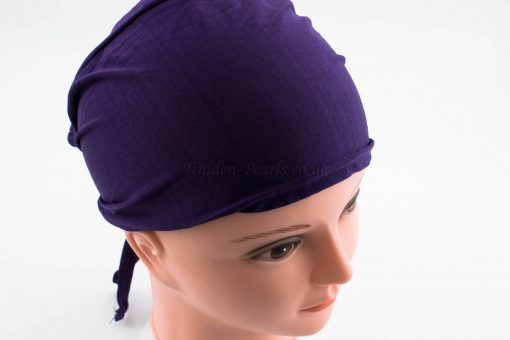 Bonnet Underscarf - Aubergine - Hidden Pearls