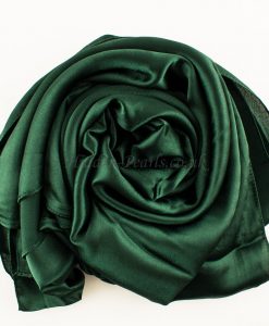 green-plain-silk