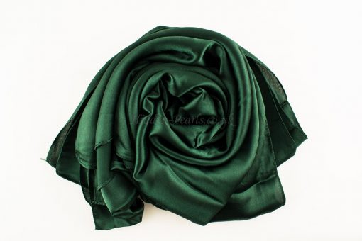 green-plain-silk