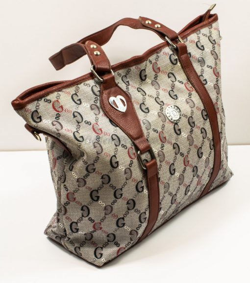 grey-brown shoulder bag