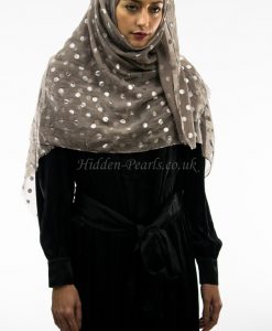 Metallic polka dot hijab style2