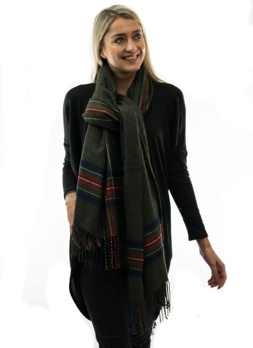 large green scarf