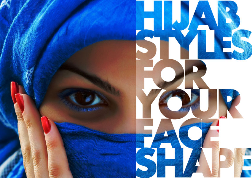 hijab styles for face shapes