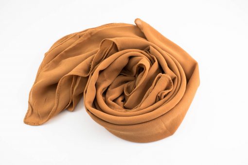 Chiffon Hijab Deep Apricot 2