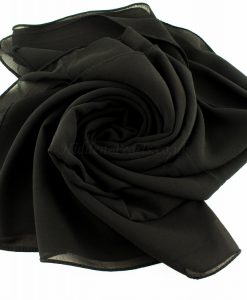 Chiffon Plain Black