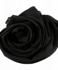 Chiffon Plain Black 3