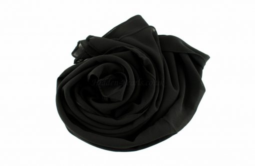 Chiffon Plain Black 3