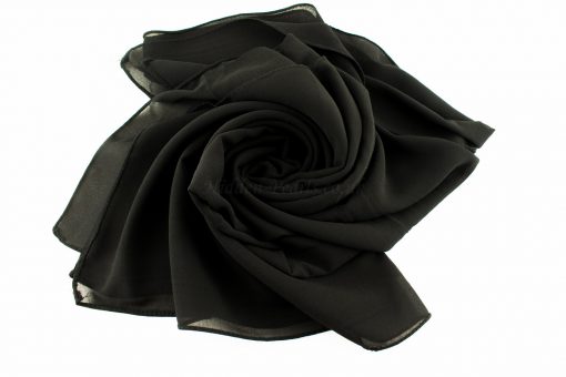 Chiffon Plain Black