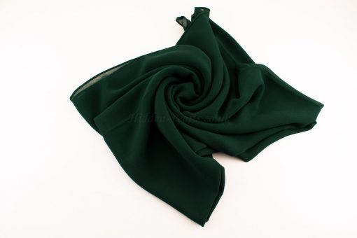 Chiffon Plain Forest Green 2