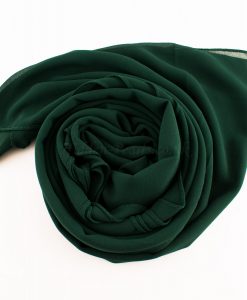 Chiffon Plain Forest Green