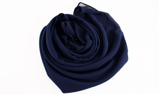 Chiffon Plain midnight blue