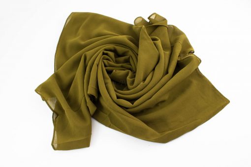 Chiffon hijab Olive 7