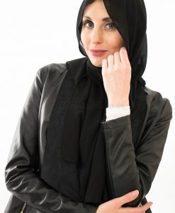 Everyday Chiffon Hijab - Black - Hidden Pearls
