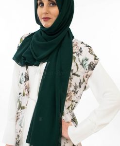 veryday Chiffon Hijab - Forest Green - Hidden Pearls