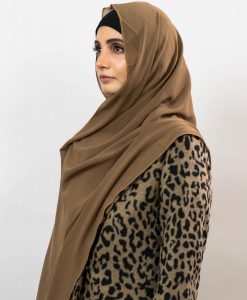 Everyday Chiffon Hijab - Mocha 3 - Hidden Pearls copy