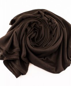 Jersey Plain Chocolate Hijab 3