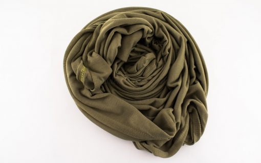 Jersey Plain Olive Hijab 3