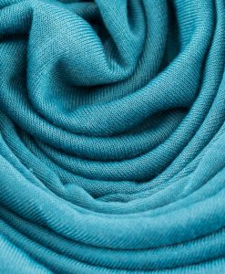 Jersey Plain Teal Hijab 2