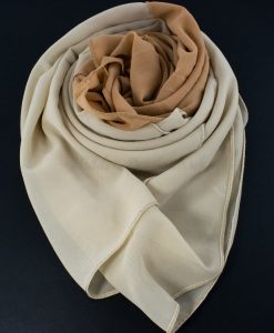 Fusion Chiffon Scarf Cream & Golden Brown 6