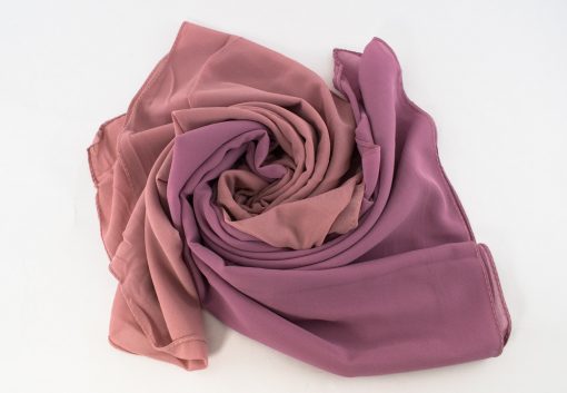 Fusion Chiffon Scarf Dusky pink & Spanish Pink 2