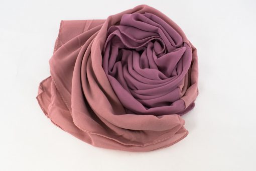 Fusion Chiffon Scarf Dusky pink & Spanish Pink 3