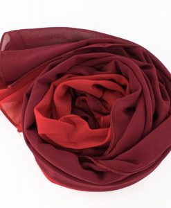 Fusion Chiffon Scarf Red & Garnet 4