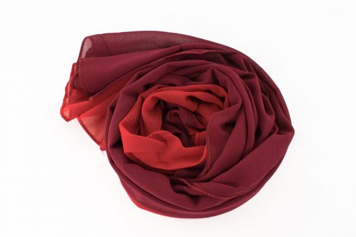 Fusion Chiffon Scarf Red & Garnet 4