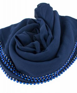 Limited Edition Pearl Pearl Chiffon Navy Blue