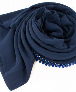 Limited Edition Pearl Pearl Chiffon Navy Blue 4