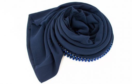 Limited Edition Pearl Pearl Chiffon Navy Blue 4