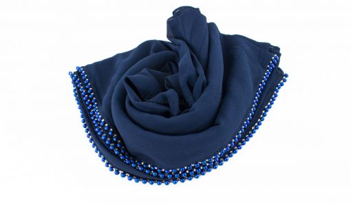 Limited Edition Pearl Pearl Chiffon Navy Blue