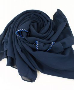 Limited Edition Pearl Pearl Chiffon Navy Blue 6