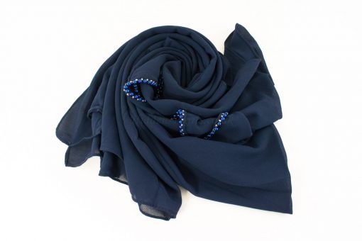 Limited Edition Pearl Pearl Chiffon Navy Blue 6