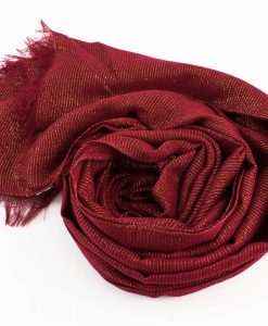 Occasion Shimmer Hijab Burgundy 3