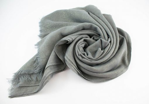Occasion Shimmer Hijab Silver 3