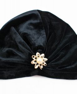 Turban Black With Brooch