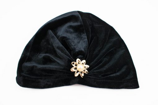 Turban Black With Brooch