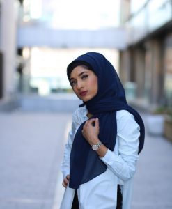 Chiffon Hijab - Midnight- Hidden Pearls