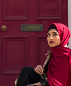 Chiffon Hijab - Red - Hidden Pearls copy
