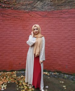 Crimp Hijab - Golden Brown - Hidden Pearls