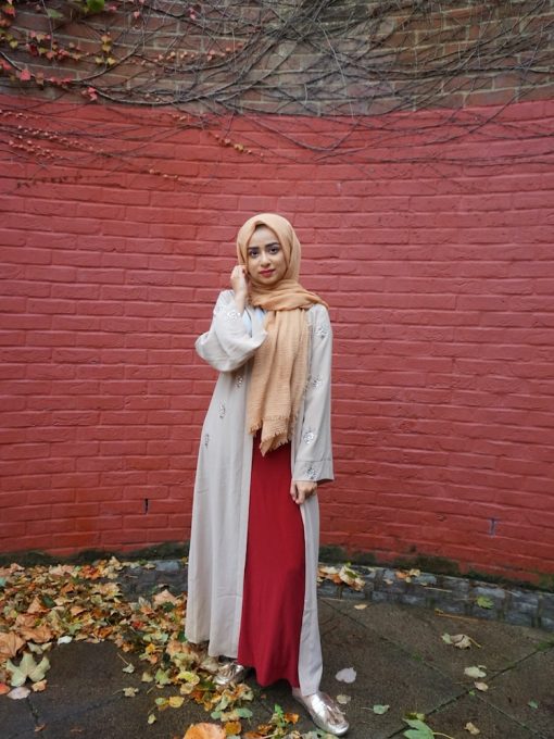 Crimp Hijab - Golden Brown - Hidden Pearls
