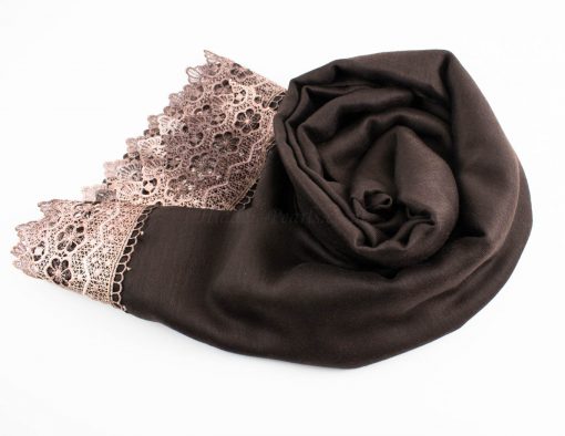 Crochet Lace Hijab Chocolate 3