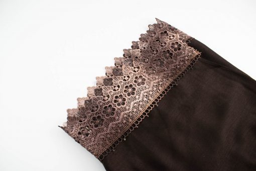 Crochet Lace Hijab Chocolate 4